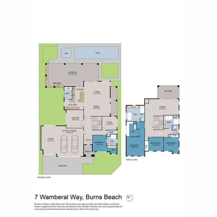Floorplan of Homely house listing, 7 Wamberal Way, Burns Beach WA 6028