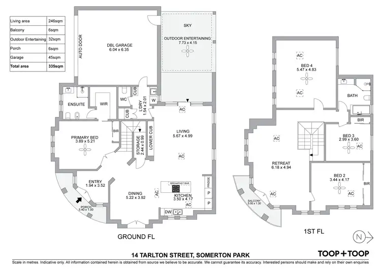 Floorplan of Homely house listing, 14 Tarlton Street, Somerton Park SA 5044
