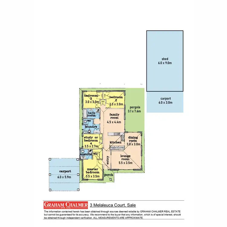 Floorplan of Homely house listing, 3 Melaleuca Court, Sale VIC 3850