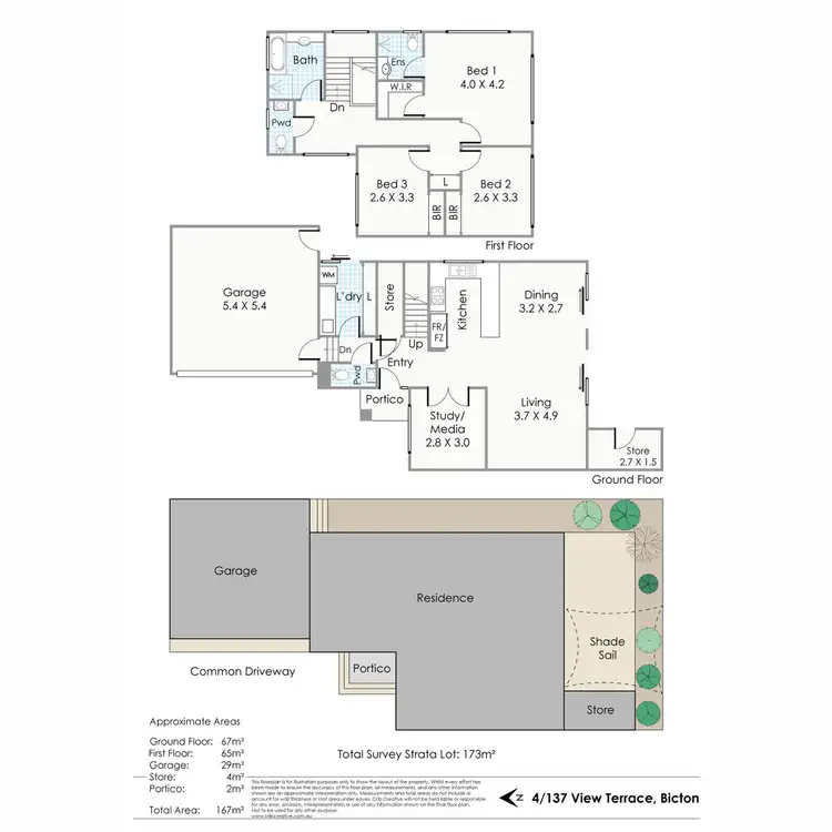 Floorplan of Homely house listing, 4/137 View Terrace, Bicton WA 6157
