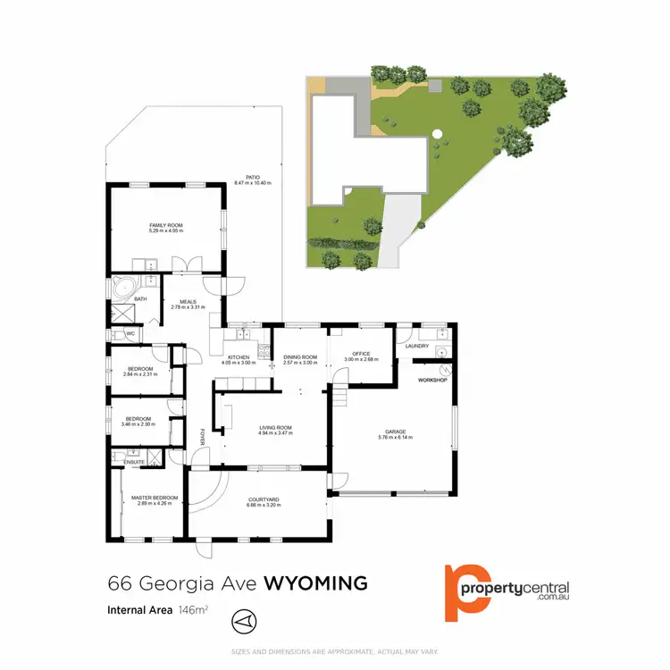 Floorplan of Homely house listing, 66 Georgia Avenue, Wyoming NSW 2250