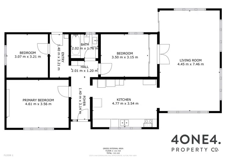 Floorplan of Homely house listing, 50 Ashbolt Crescent, Lutana TAS 7009