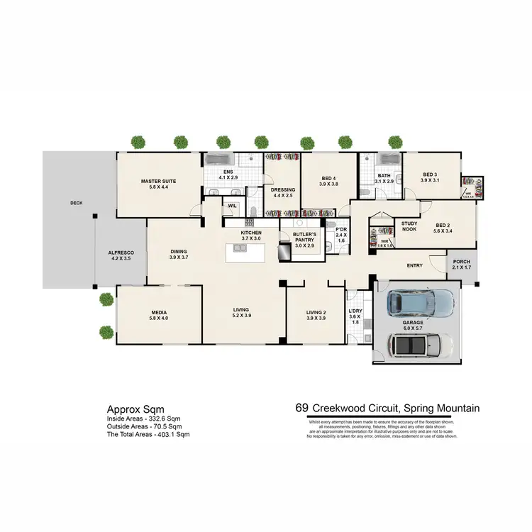 Floorplan of Homely house listing, 67 Creekwood Circuit, Spring Mountain QLD 4300