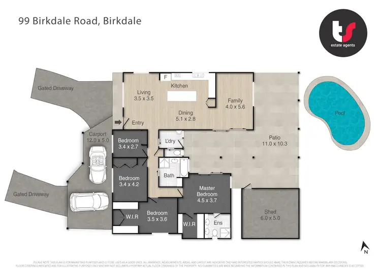 Floorplan of Homely house listing, 99 Birkdale Road, Birkdale QLD 4159