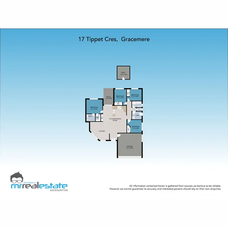Floorplan of Homely house listing, 17 Tippett Crescent, Gracemere QLD 4702