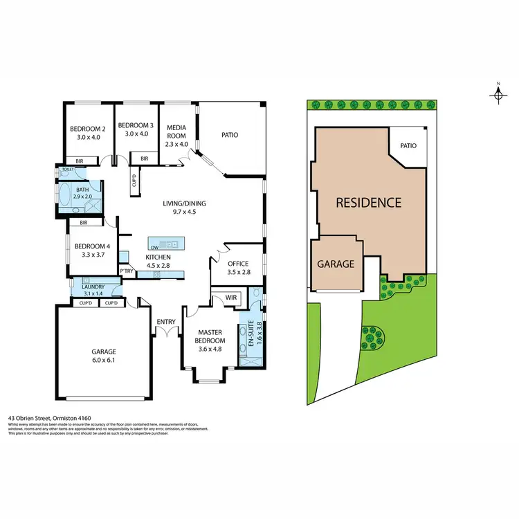 Floorplan of Homely house listing, 43 O'Brien Street, Ormiston QLD 4160
