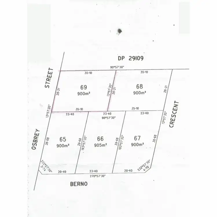Floorplan of Homely land listing, Lot 69 Osprey Road, Port Julia SA 5580