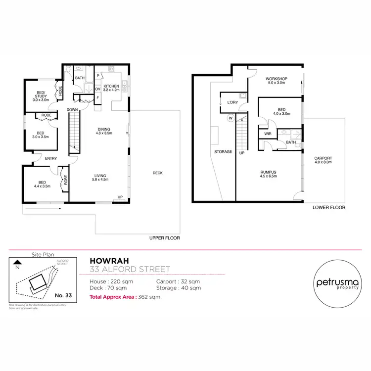 Floorplan of Homely house listing, 33 Alford Street, Howrah TAS 7018