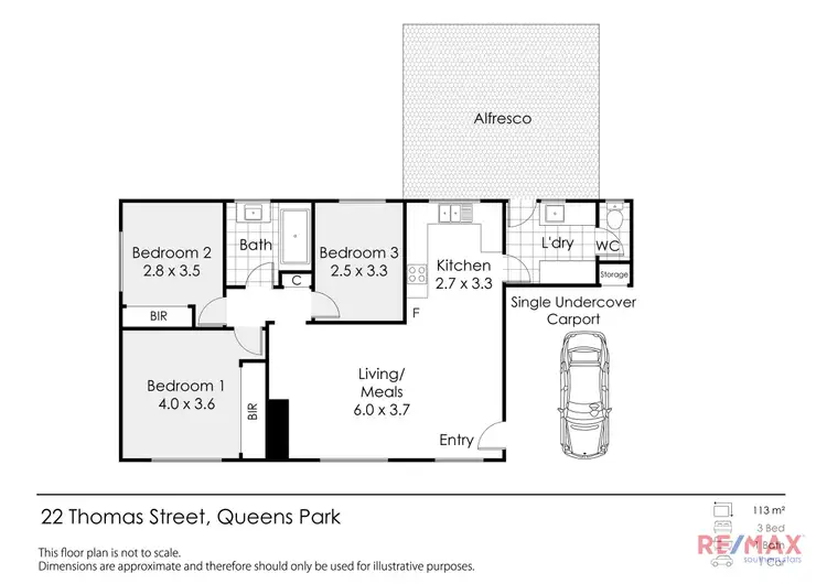 Floorplan of Homely house listing, 22 Thomas Street, Queens Park WA 6107