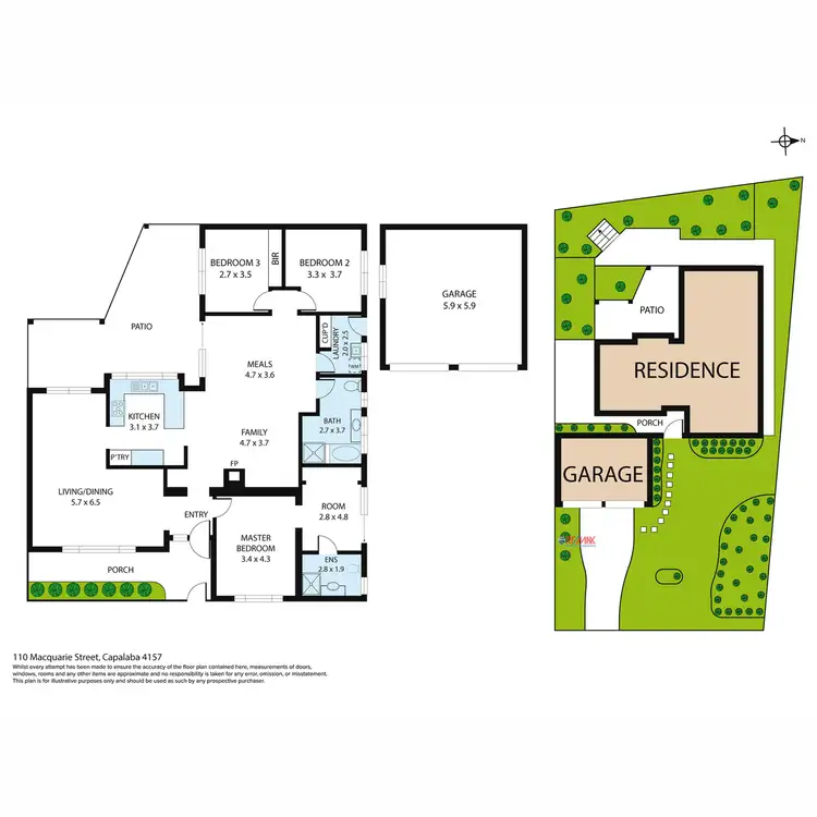 Floorplan of Homely house listing, 110 Macquarie Street, Capalaba QLD 4157