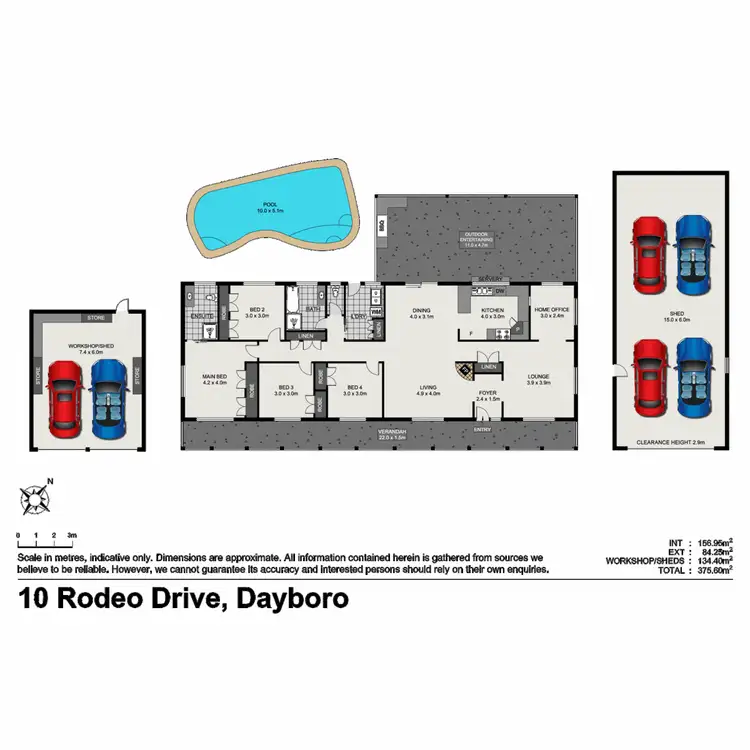 Floorplan of Homely house listing, 10 Rodeo Drive, Dayboro QLD 4521