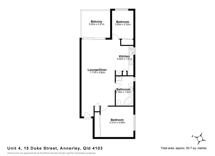 Floorplan of Homely unit listing, 4/15 Duke Street, Annerley QLD 4103