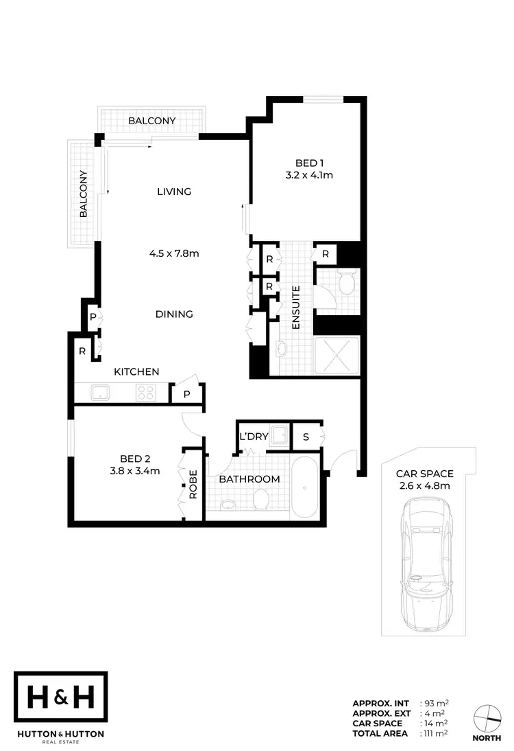Floorplan of Homely apartment listing, 201/38 Skyring Terrace, Teneriffe QLD 4005