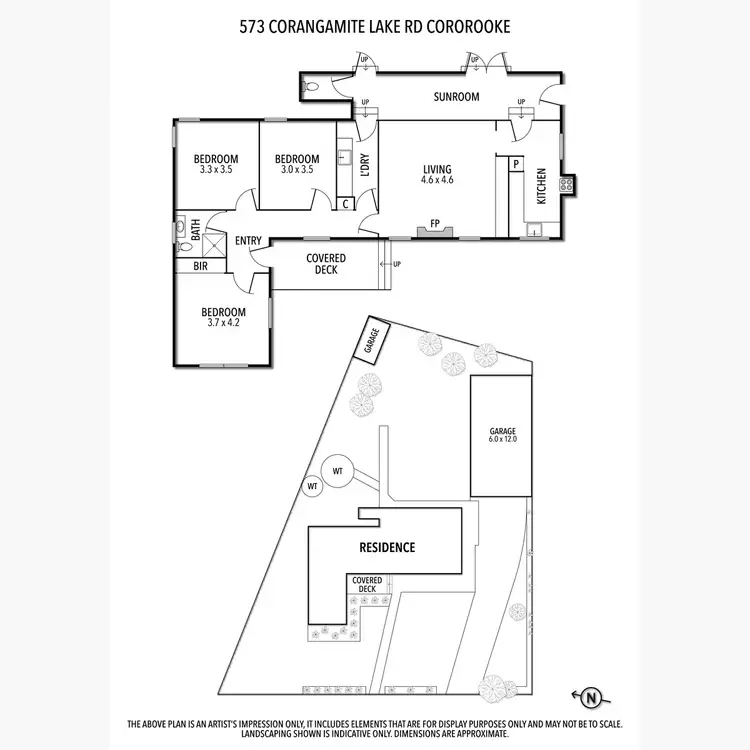 Floorplan of Homely house listing, 573 Corangamite Lake Road, Cororooke VIC 3254