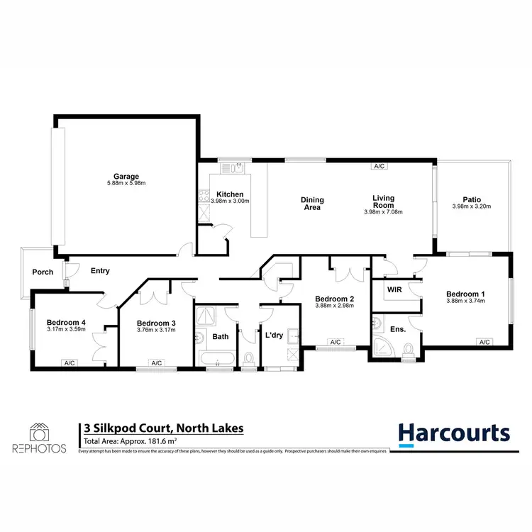 Floorplan of Homely house listing, 3 Silkpod Court, North Lakes QLD 4509