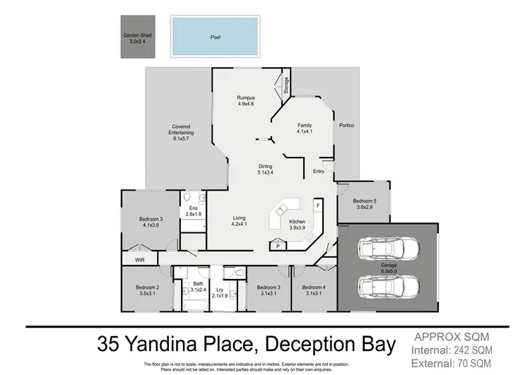 Floorplan of Homely house listing, 35 Yandina Place, Deception Bay QLD 4508