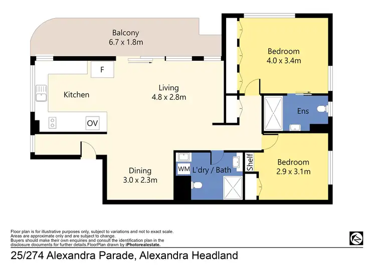 Floorplan of Homely unit listing, 25/274 Alexandra Parade, Alexandra Headland QLD 4572