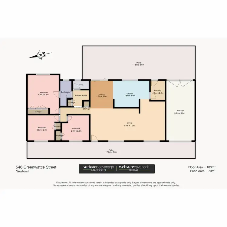 Floorplan of Homely house listing, 546 Greenwattle Street, Newtown QLD 4350
