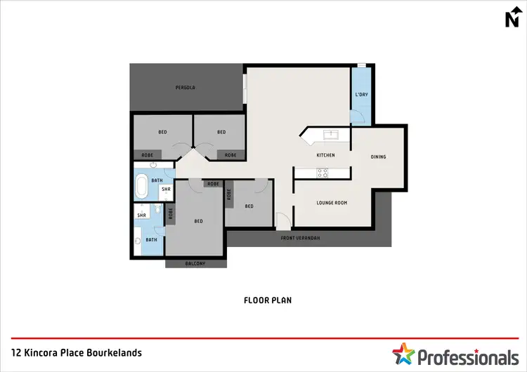 Floorplan of Homely house listing, 12 Kincora Place, Bourkelands NSW 2650
