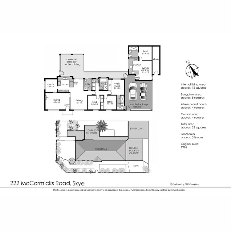 Floorplan of Homely house listing, 222 McCormicks Road, Skye VIC 3977