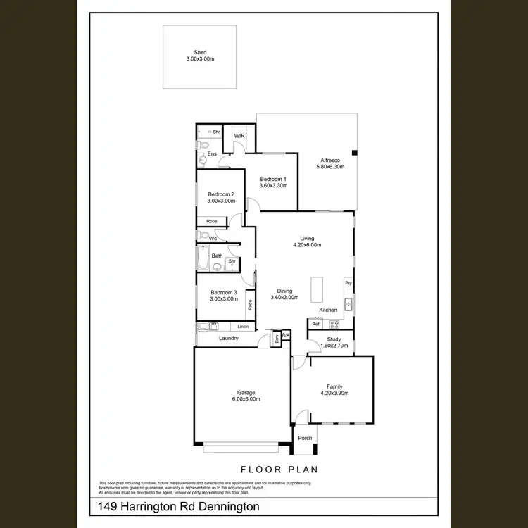 Floorplan of Homely house listing, 149 Harrington Road, Warrnambool VIC 3280