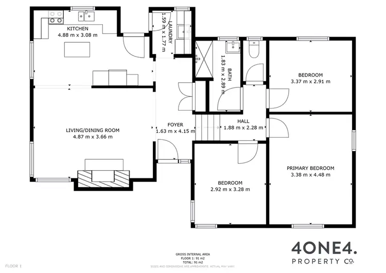 Floorplan of Homely house listing, 11 Tecoma Road, Risdon Vale TAS 7016