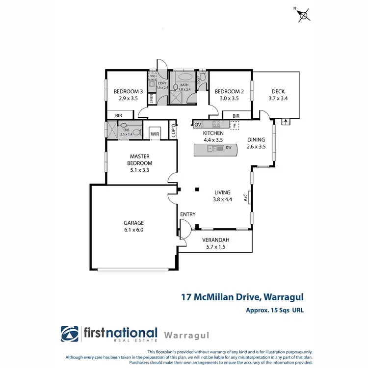Floorplan of Homely house listing, 17 McMillan Drive, Warragul VIC 3820