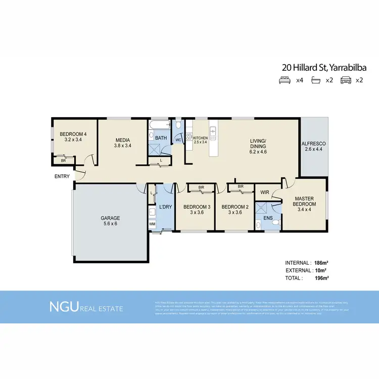 Floorplan of Homely house listing, 20 Hillard Street, Yarrabilba QLD 4207