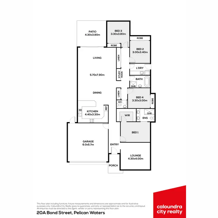 Floorplan of Homely house listing, 20a Bond Street, Pelican Waters QLD 4551