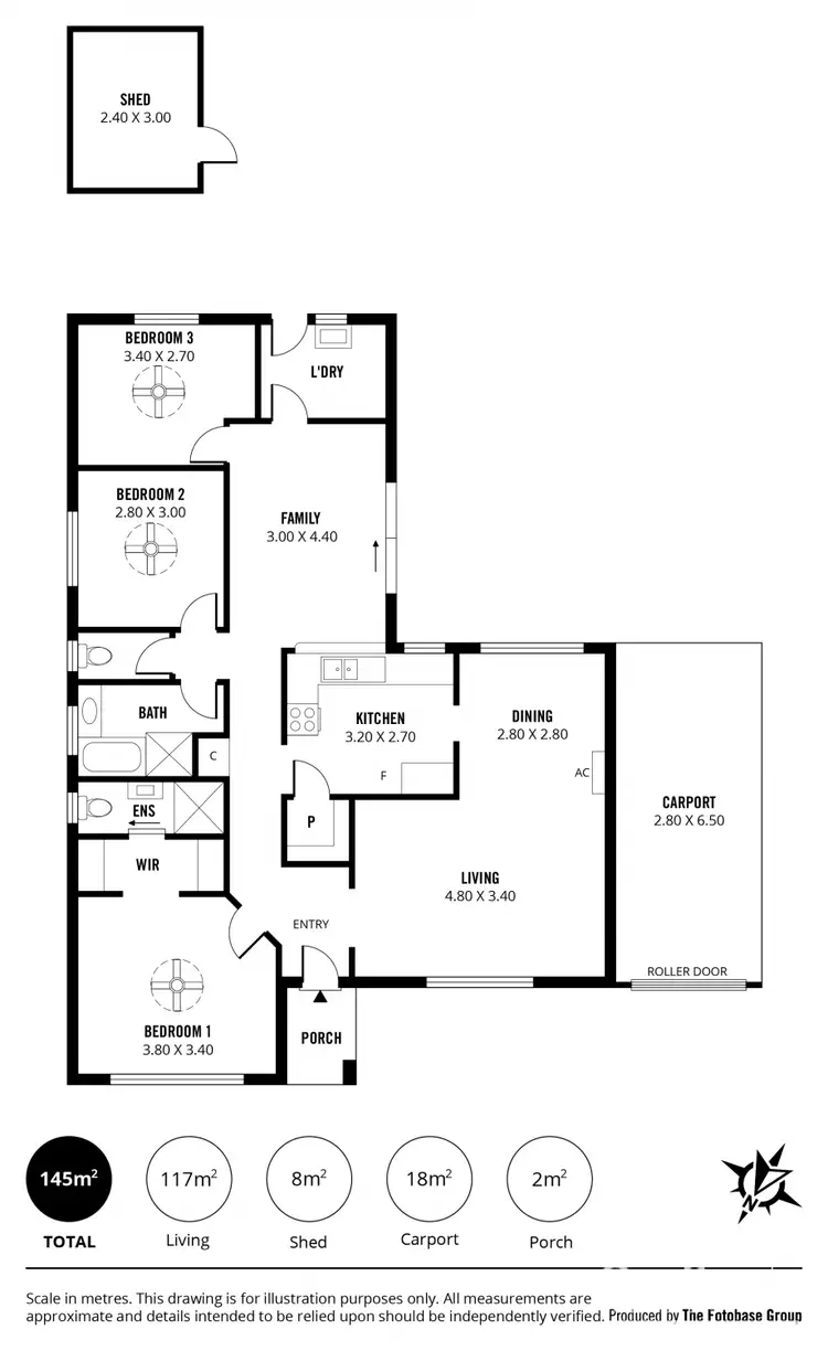 Floorplan of Homely house listing, 7 Atlantic Close, Seaford Rise SA 5169