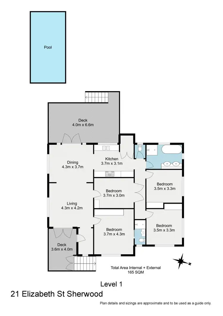 Floorplan of Homely house listing, 21 Elizabeth Street, Sherwood QLD 4075