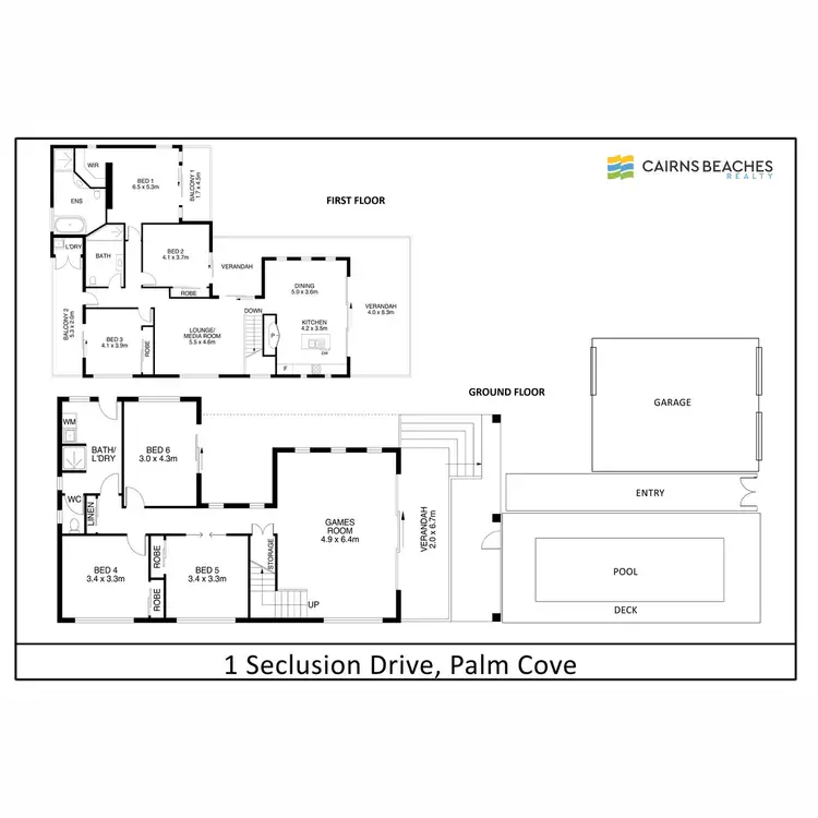 Floorplan of Homely house listing, 1 Seclusion Drive, Palm Cove QLD 4879
