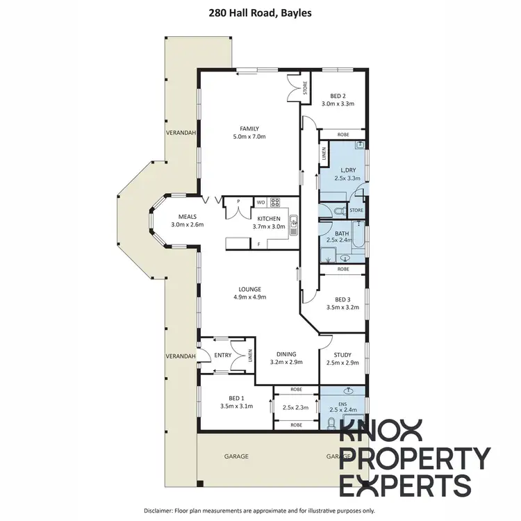 Floorplan of Homely rural property listing, 280 Hall Road, Bayles VIC 3981
