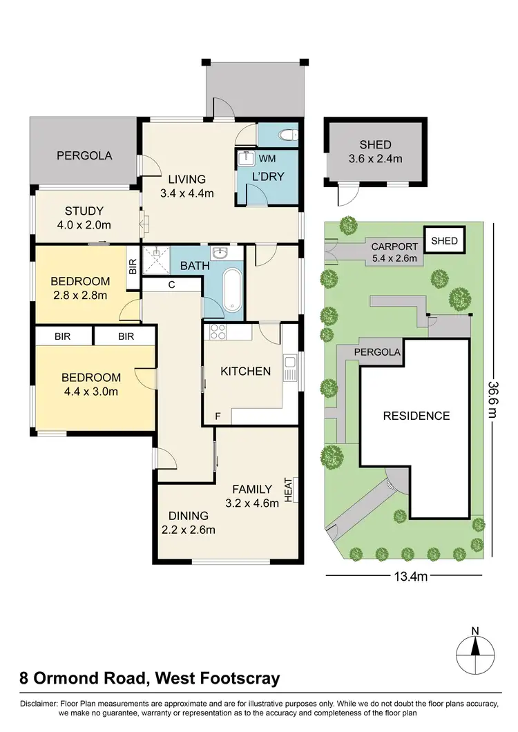 Floorplan of Homely house listing, 8 Ormond Road, West Footscray VIC 3012