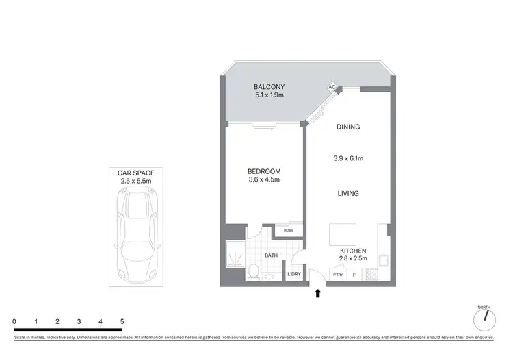 Floorplan of Homely apartment listing, 53/25 Market Street, Sydney NSW 2000