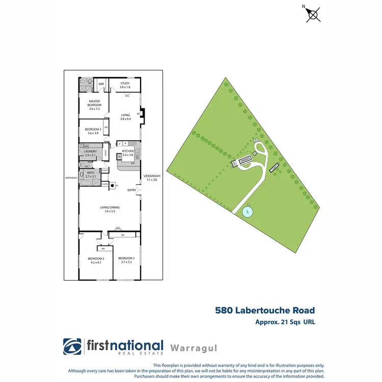 Floorplan of Homely rural property listing, 580 Labertouche Road, Labertouche VIC 3816