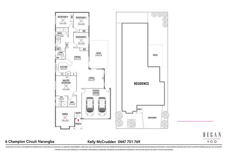 Floorplan of Homely house listing, 6 Champion Circuit, Narangba QLD 4504