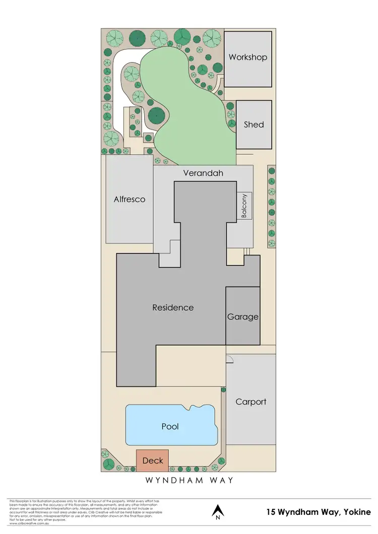 Floorplan of Homely house listing, 15 Wyndham Way, Yokine WA 6060