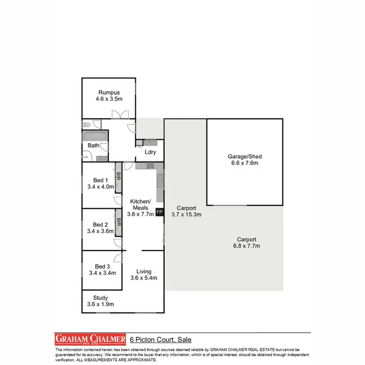 Floorplan of Homely house listing, 6 Picton Court, Sale VIC 3850