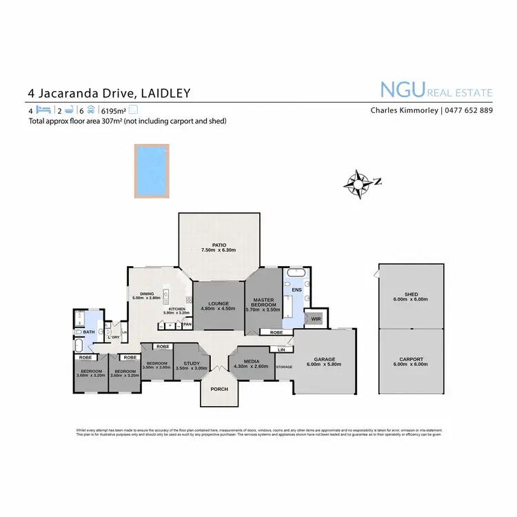 Floorplan of Homely house listing, 4 Jacaranda Drive, Laidley QLD 4341