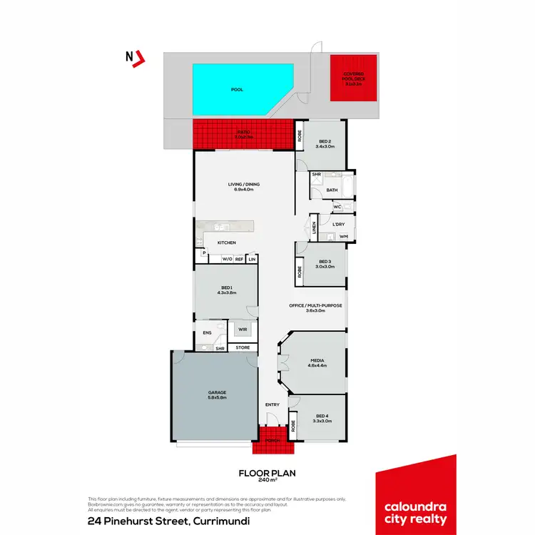 Floorplan of Homely house listing, 24 Pinehurst Street, Currimundi QLD 4551