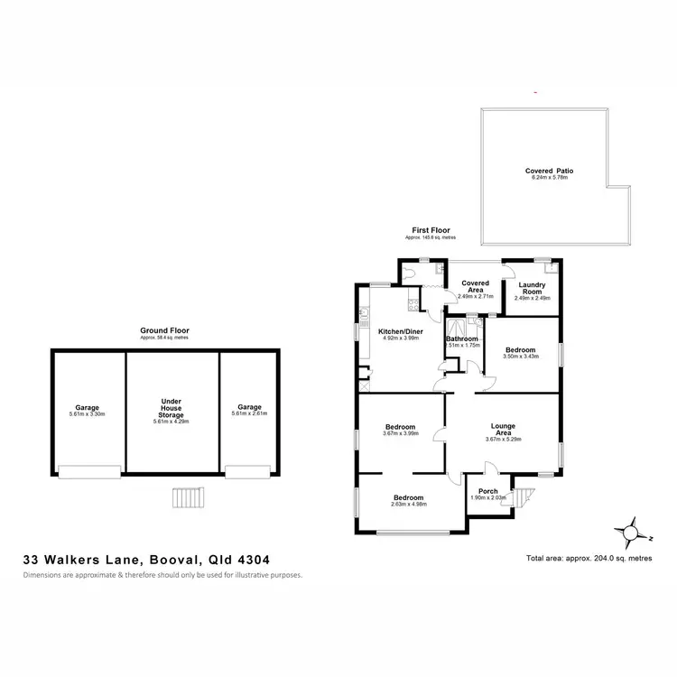 Floorplan of Homely house listing, 33 Walkers Lane, Booval QLD 4304