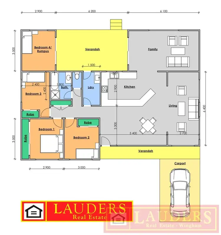 Floorplan of Homely house listing, 12 Stockyard Circuit, Wingham NSW 2429