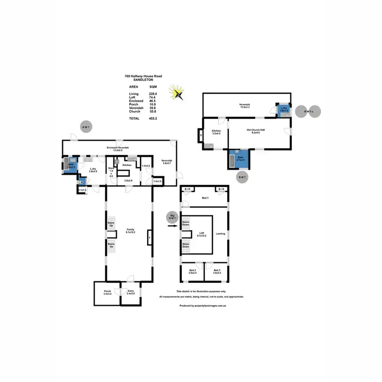 Floorplan of Homely rural property listing, 769 Halfway House Road, Sandleton SA 5356