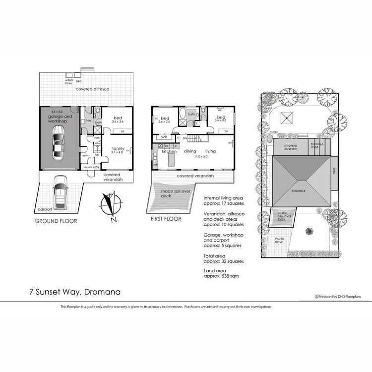 Floorplan of Homely house listing, 7 Sunset Way, Dromana VIC 3936