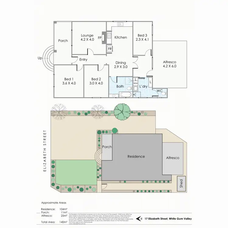 Floorplan of Homely house listing, 17 Elizabeth Street, White Gum Valley WA 6162