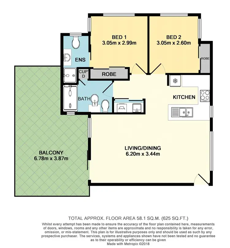 Floorplan of Homely apartment listing, 9/212 Kooyong Road, Rivervale WA 6103