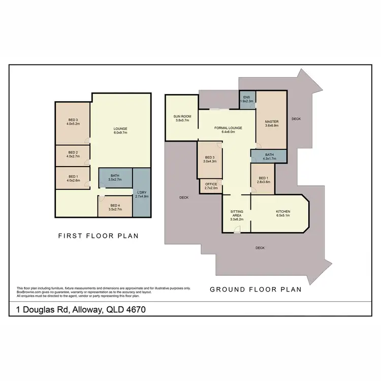 Floorplan of Homely house listing, 1 Douglas Road, Alloway QLD 4670