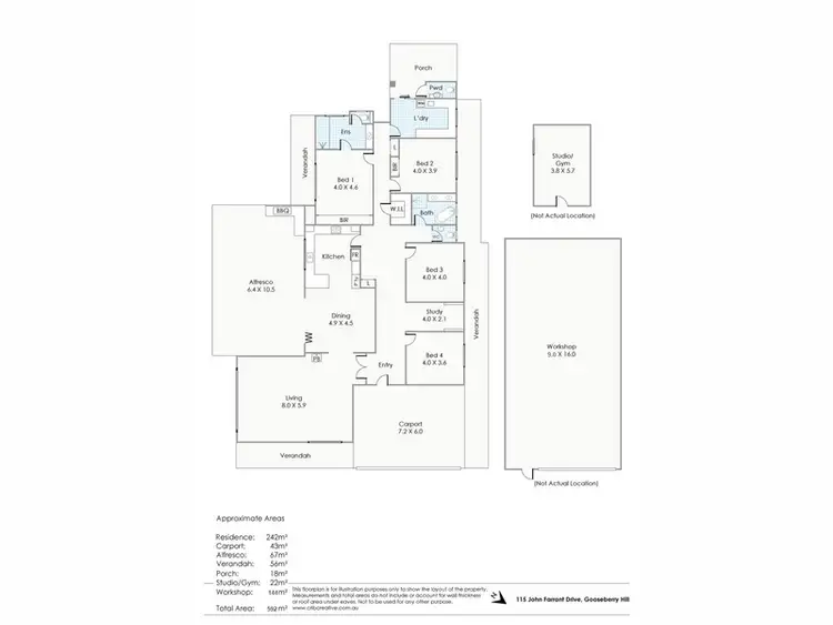 Floorplan of Homely house listing, 115 John Farrant Drive, Gooseberry Hill WA 6076