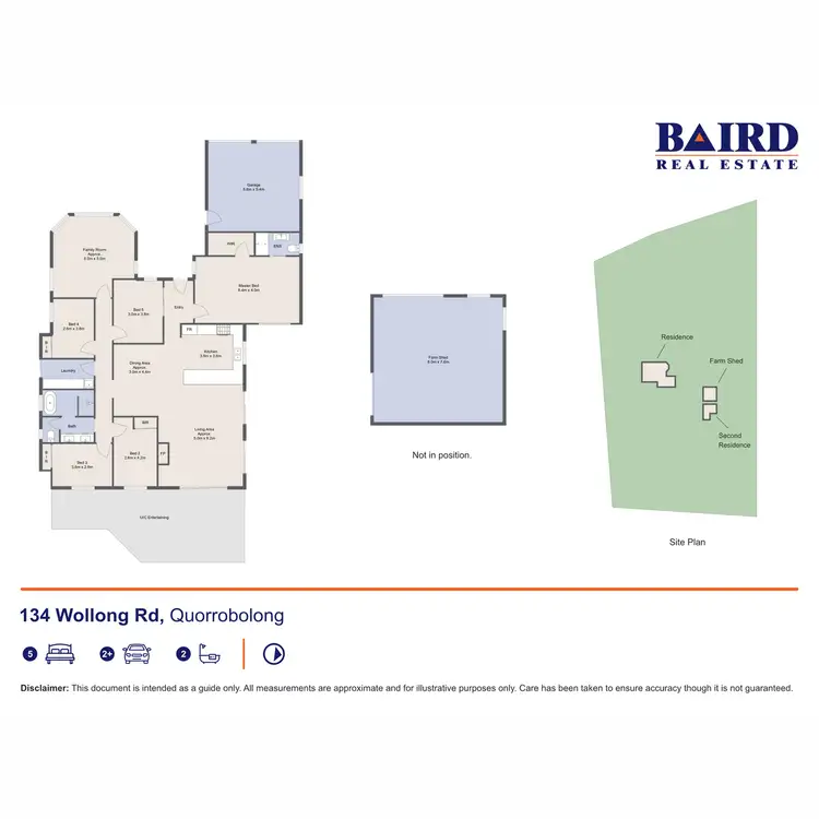 Floorplan of Homely rural property listing, 134 Wollong Road, Quorrobolong NSW 2325